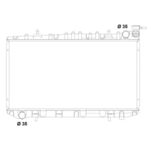 Радіатор охолодження NISSAN PRIMERA 91-96 (P10) SDN/HB