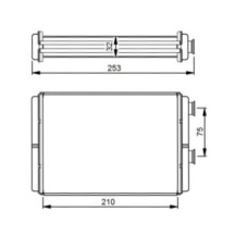 Радіатор пічки FIAT DOBLO 05-09