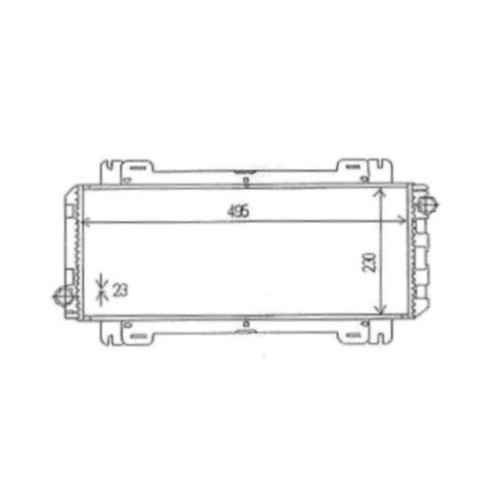 Радіатор охолодження FORD FIESTA 83-89