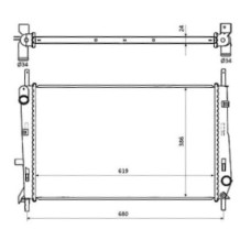 Радіатор охолодження FORD MONDEO 93-96