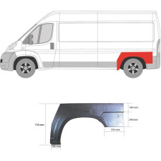 Ремчастина крила заднього правого PEUGEOT BOXER 06-14