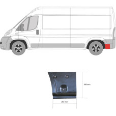 Ремчастина бока заднього лівого PEUGEOT BOXER 06-14