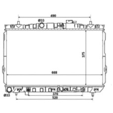 Радіатор охолодження HYUNDAI COUPE 02-06