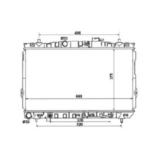 Радіатор охолодження HYUNDAI COUPE 06-09