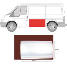 Ремчастина бока ліва FORD TRANSIT 00-06