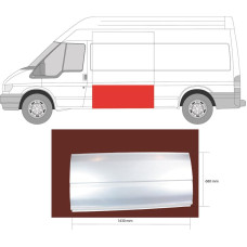 Ремчастина бока ліва FORD TRANSIT 00-06