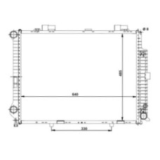 Радіатор охолодження MERCEDES 210 (E-CLASS) 95-99