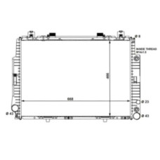 Радіатор охолодження MERCEDES 140 (S-CLASS) 91-98