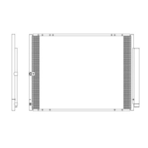Радіатор кондиціонера LEXUS RX 04-08