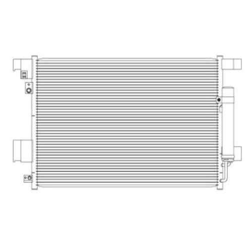 Радіатор кондиціонера SUZUKI SX 4 06-14 HB/SDN