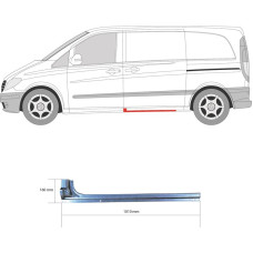 Ремчастина порога лівого MERCEDES VITO (W639) 03-10