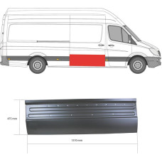 Ремчастина дверей правих MERCEDES SPRINTER 06-13