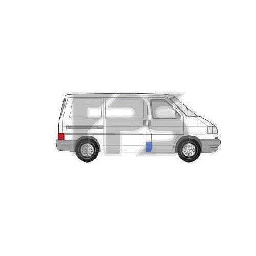 Ремчастина бока права VOLKSWAGEN TRANSPORTER IV 90-03 (кроме CARAVELLE 96-)