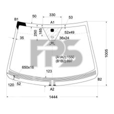 Скло вітрове з підігрівом CHEVROLET CAPTIVA 06-11