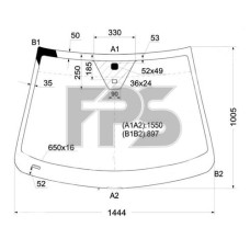 Скло вітрове OPEL ANTARA 06-17