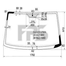 Скло вітрове FIAT DUCATO 02-06