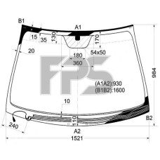 Скло вітрове з підігрівом HYUNDAI SONATA 05-07 (NF)