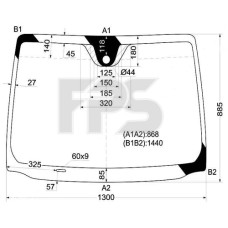 Скло вітрове NISSAN NOTE 06-09