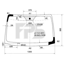 Скло вітрове NISSAN NOTE 09-13