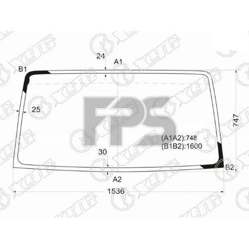 Скло вітрове FOTON BJ1043/1049 03-