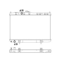 Радіатор охолодження NISSAN ALMERA CLASIC 06-13 (B10)