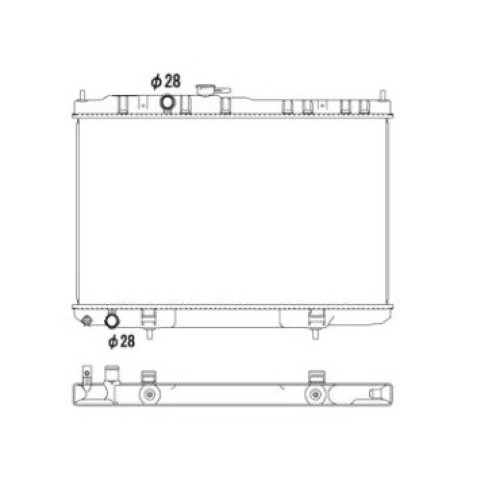 Радіатор охолодження NISSAN ALMERA CLASIC 06-13 (B10)