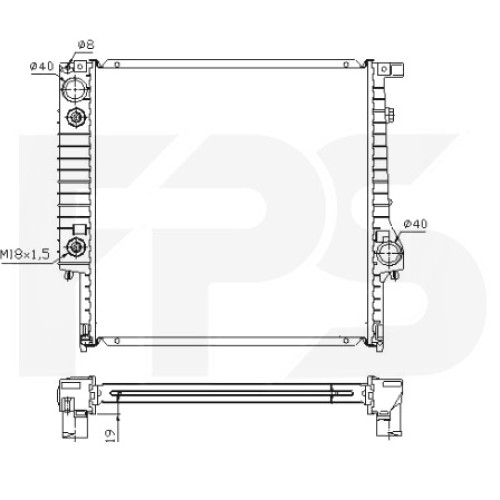 Радіатор охолодження BMW 3 (E30) 87-91