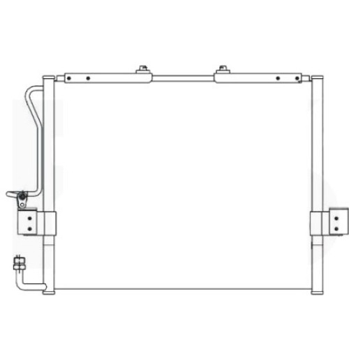 Радіатор кондиціонера KIA SPORTAGE 95-03 (K00)