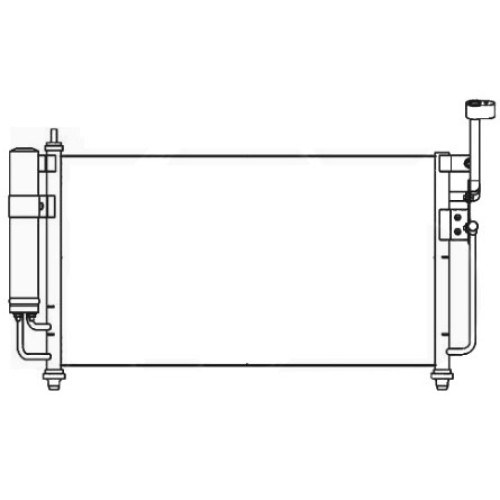 Радіатор кондиціонера MAZDA 2 07-11 (DE)