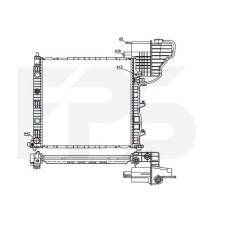 Радіатор охолодження MERCEDES V-CLASS (W638) 96-02