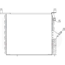 Радіатор кондиціонера MERCEDES 190 (W201) 82-93