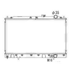 Радіатор охолодження MITSUBISHI LANCER VII 92-95