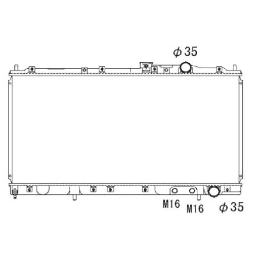 Радіатор охолодження MITSUBISHI GALANT 93-96 (E5/E7/E8)