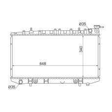 Радіатор охолодження NISSAN PRIMERA 91-96 (P10) SDN/HB