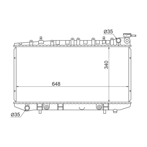 Радіатор охолодження NISSAN PRIMERA 91-96 (P10) SDN/HB