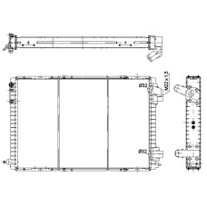 Радіатор охолодження RENAULT R19 92-95