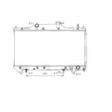 Радіатор охолодження TOYOTA AVENSIS 00-02