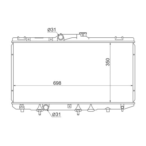 Радіатор охолодження TOYOTA COROLLA 92-97 (E10)