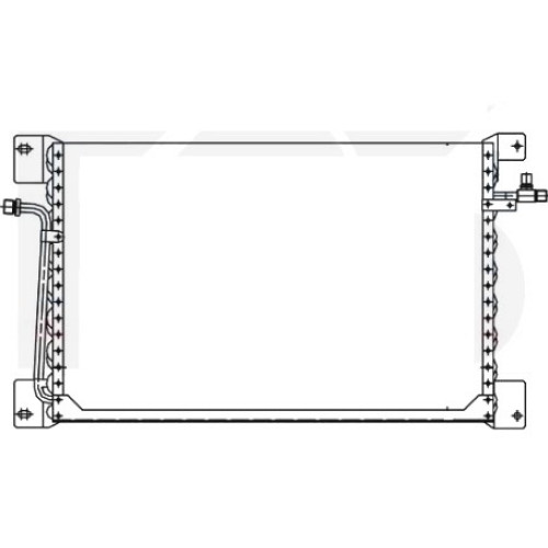 Радіатор кондиціонера VOLVO 840/850 92-96